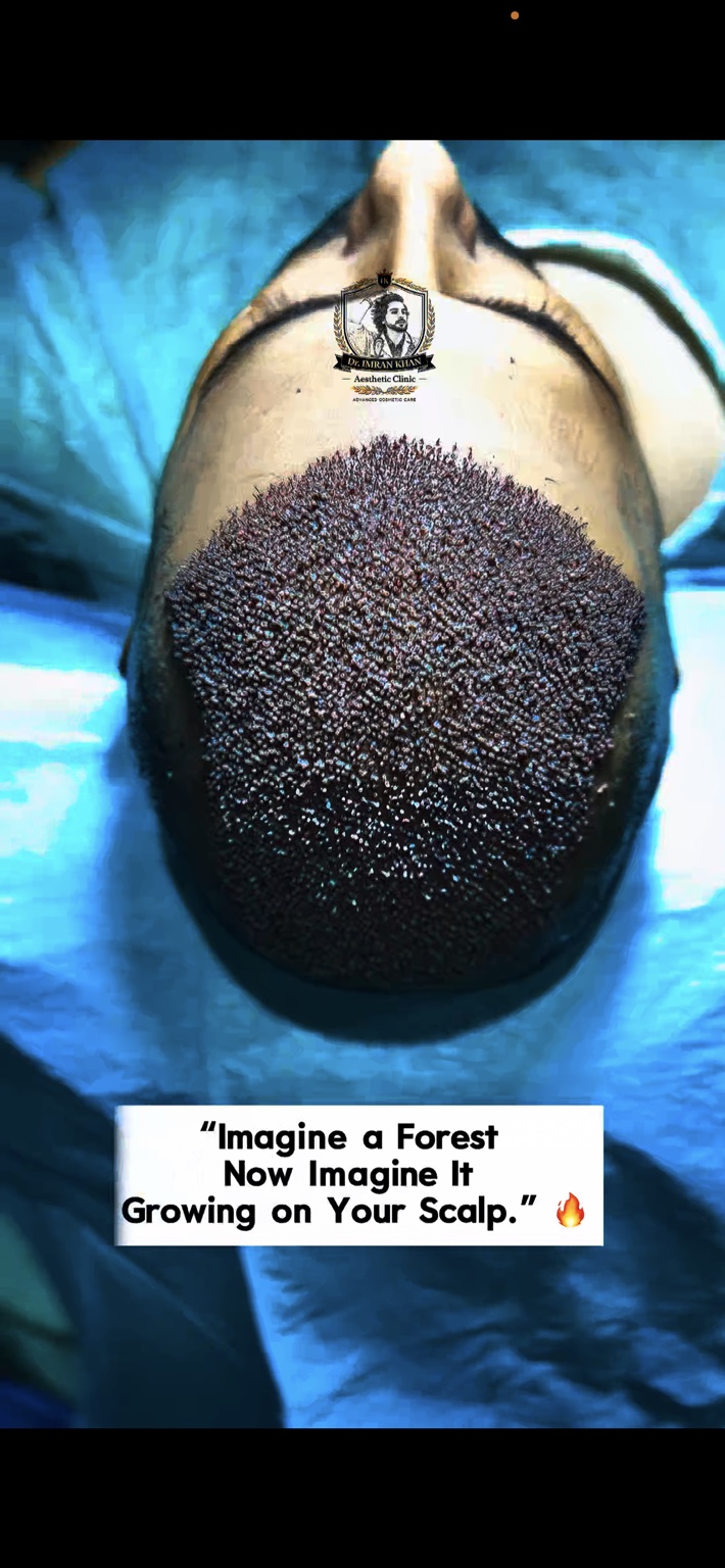 Hybrid FUE hair transplant result